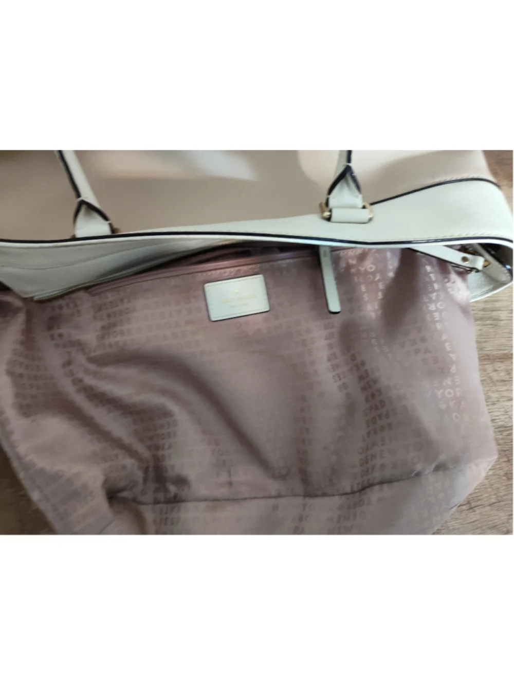 Women's Kate Spade Tote Bag One Size Beige White